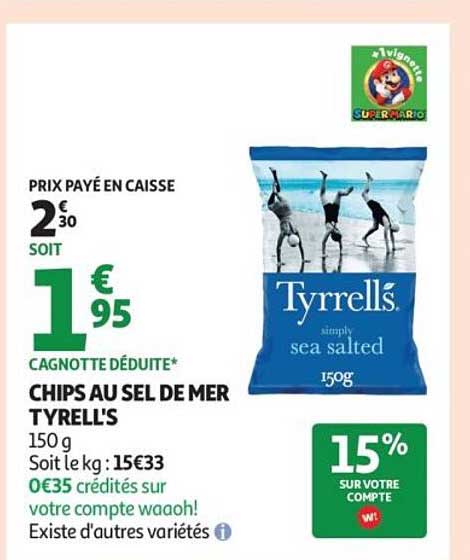 CHIPS AU SEL DE MER TYRELL'S