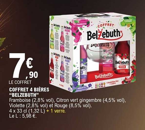 COFFRET 4 BIÈRES “BELZEBUTH”