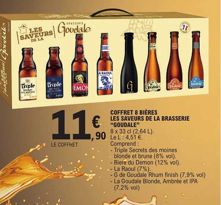 COFFRET 8 BIÈRES LES SAVEURS DE LA BRASSERIE “GOUDALE”