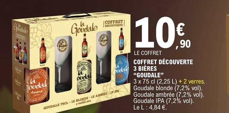 COFFRET DÉCOUVERTE 3 BIÈRES "GOUDALE"