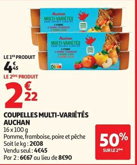 COUPELLES MULTI-VARIÉTÉS AUCHAN