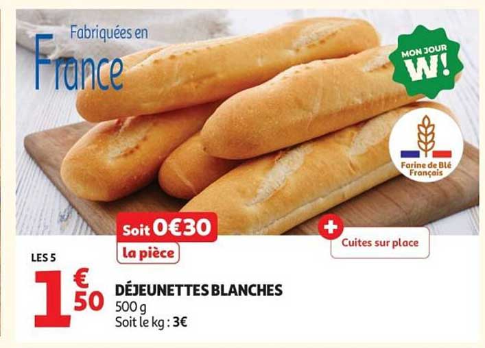 DÉJEUNETTES BLANCHES