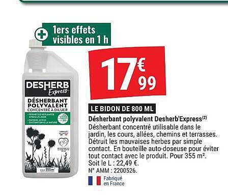 Désherbant polyvalent Desherb'Express