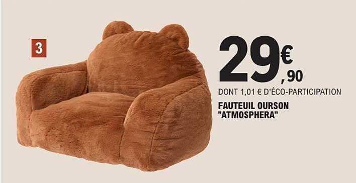 FAUTEUIL OURSON "ATMOSPHERA"