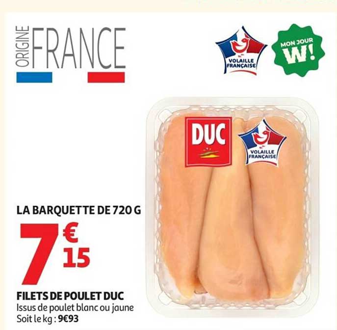 FILETS DE POULET DUC