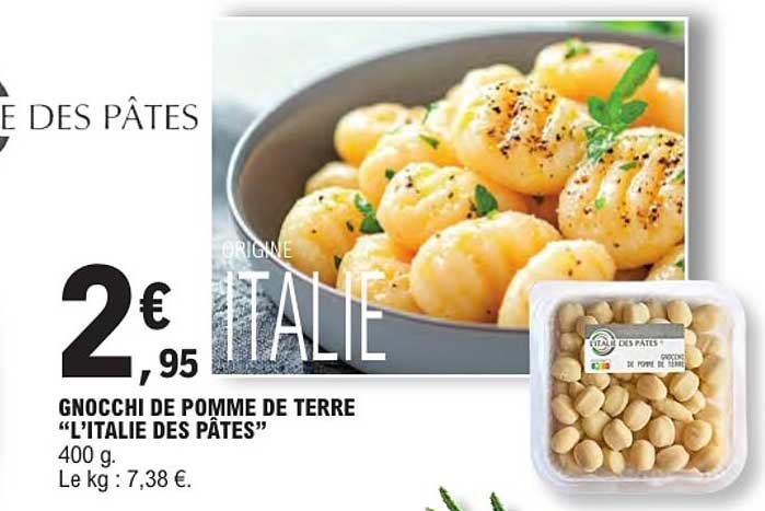 GNOCCHI DE POMME DE TERRE “L’ITALIE DES PÂTES”