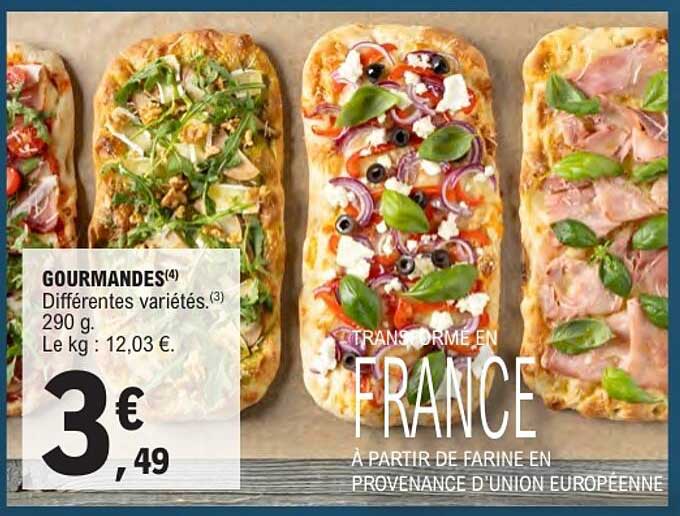 GOURMANDES Différentes variétés. 290 g. Le kg : 12.03 €.
