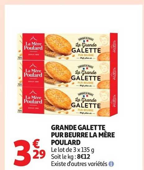 GRANDE GALETTE PUR BEURRE LA MÈRE POULARD