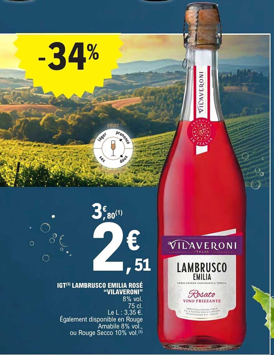 IGT LAMBRUSCO EMILIA ROSÉ “VILAVERONI”