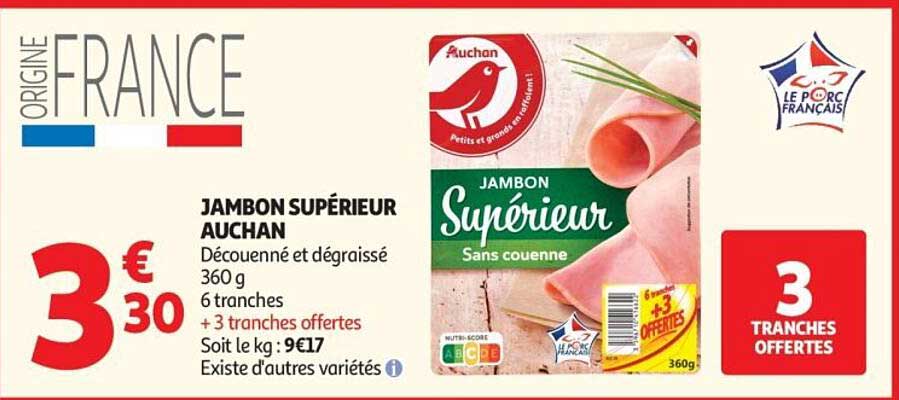 JAMBON SUPÉRIEUR AUCHAN