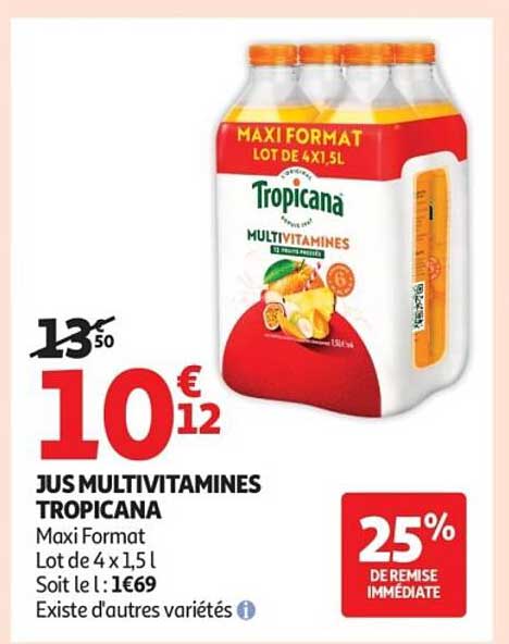 JUS MULTIVITAMINES TROPICANA
