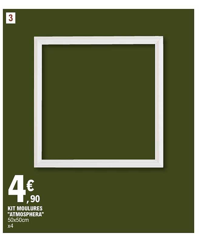 KIT MOULURES "ATMOSPHERA" 50x50cm x4