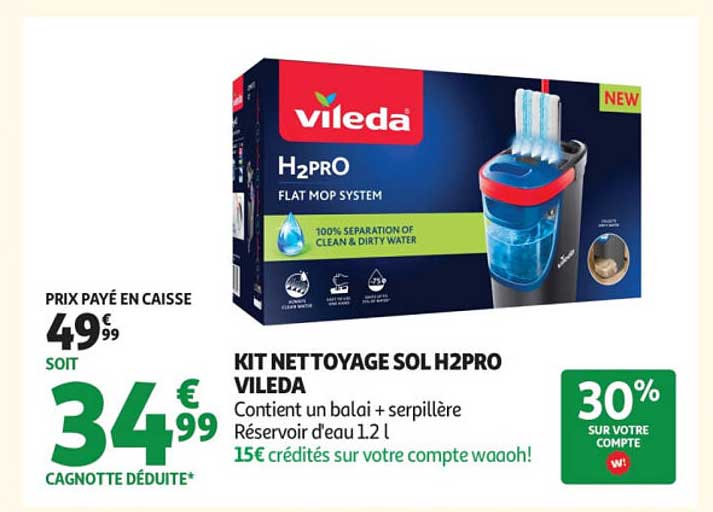 KIT NETTOYAGE SOL H2PRO VILEDA