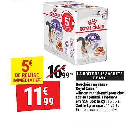 LA BOÎTE DE 12 SACHETS DE 85 G