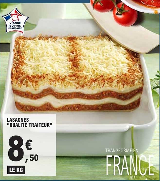 LASAGNES “QUALITÉ TRAITEUR”