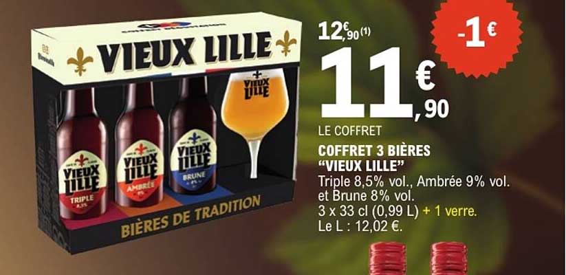 LE COFFRET COFFRET 3 BIÈRES “VIEUX LILLE”