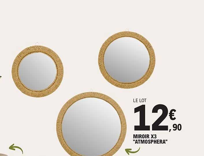 LE LOT MIROIR X3 "ATMOSPHERA"
