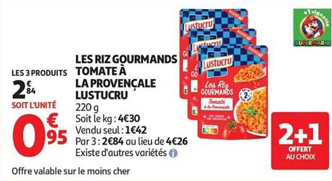 LES RIZ GOURMANDS TOMATE À LA PROVENÇALE LUSTUCRU