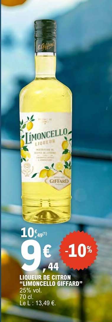 LIQUEUR DE CITRON "LIMONCELLO GIFFARD"