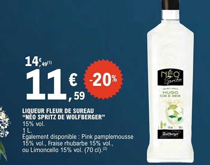 LIQUEUR FLEUR DE SUREAU “NEO SPRITZ DE WOLFBERGER”
