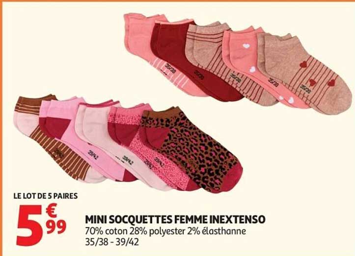 MINI SOCQUETTES FEMME INEXTENSO
