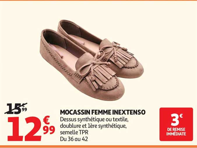 MOCASSIN FEMME INEXTENSO