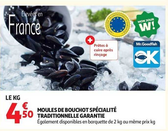 MOULES DE BOUCHOT SPÉCIALITÉ TRADITIONNELLE GARANTIE