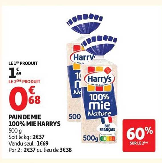 PAIN DE MIE 100% MIE HARRYS