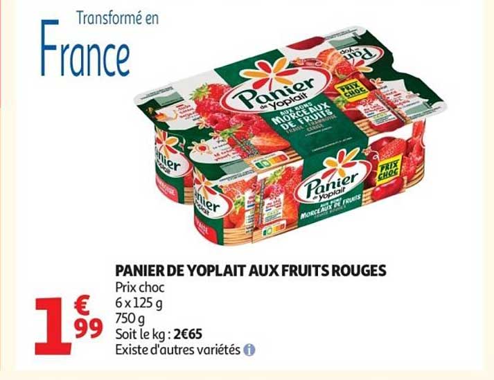 PANIER DE YOPLAIT AUX FRUITS ROUGES