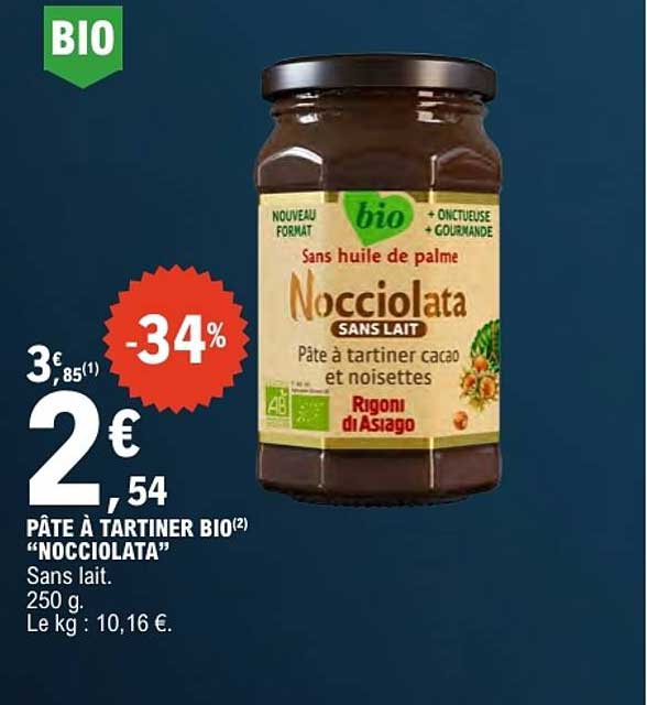 PÂTE À TARTINER BIO “NOCCIOLATA”