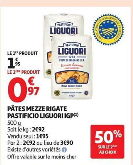 PÂTES MEZZE RIGATE PASTIFICIO LIGUORI IGP