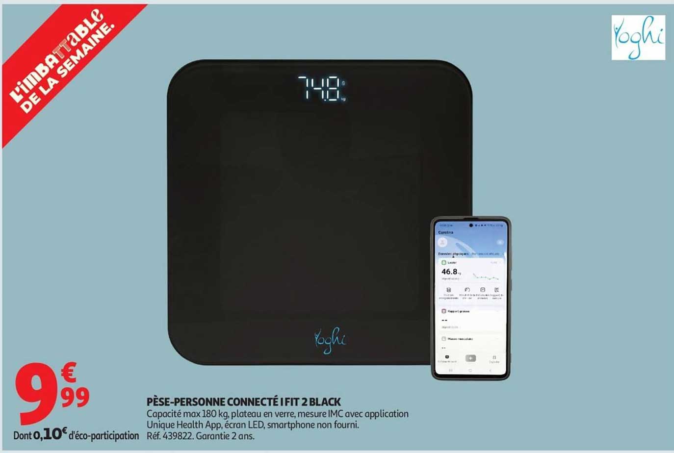 PÈSE-PERSONNE CONNECTÉ I FIT 2 BLACK