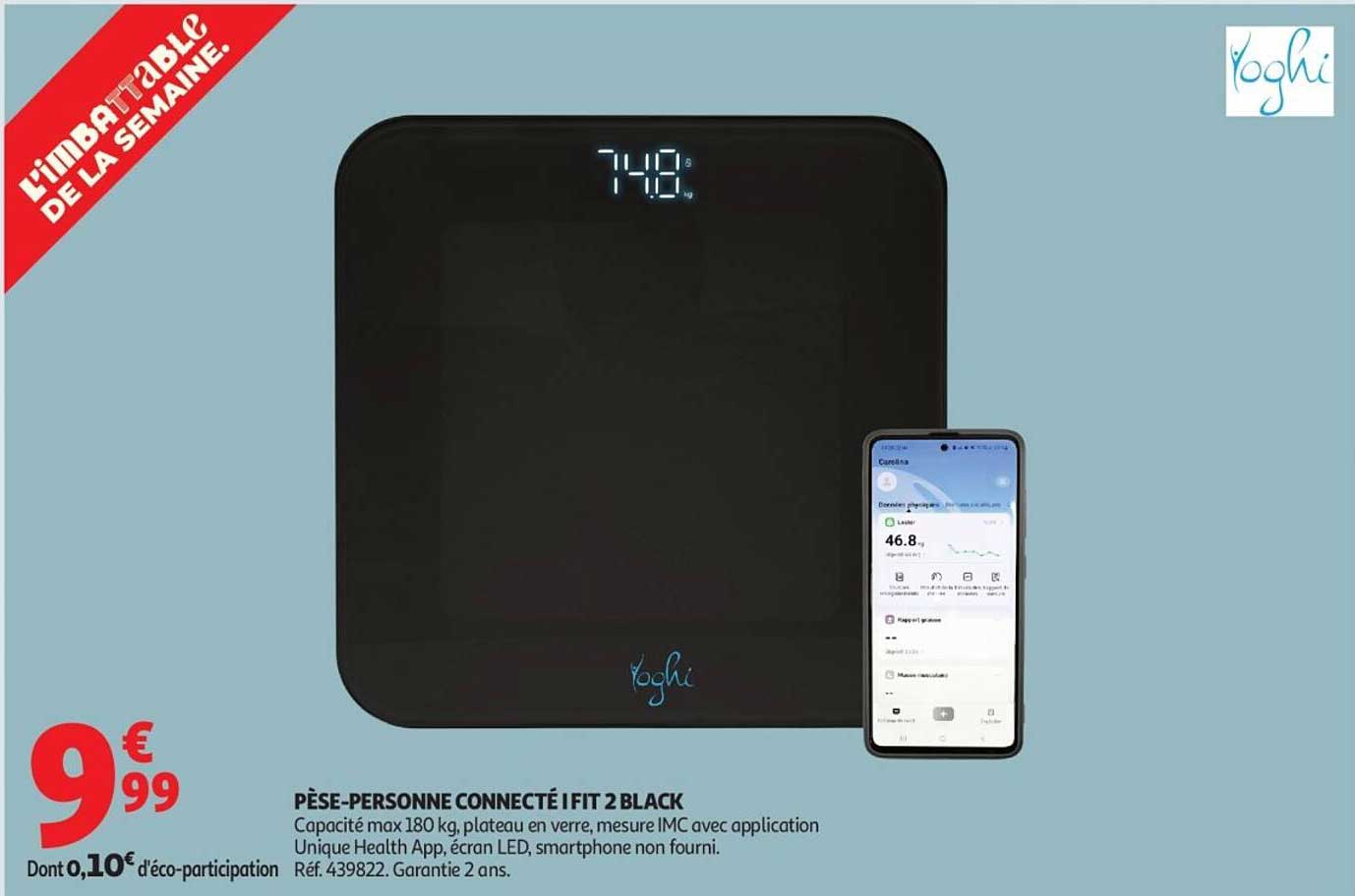 PÈSE-PERSONNE CONNECTÉ I FIT 2 BLACK