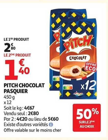 PITCH CHOCOLAT PASQUIER