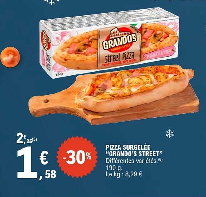 PIZZA SURGELÉE “GRANDO’S STREET”