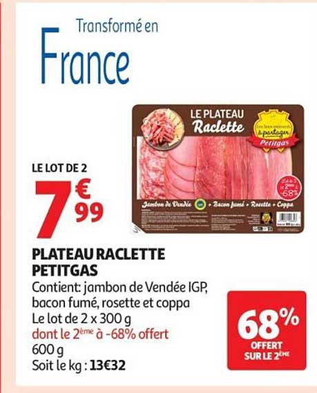 PLATEAU RACLETTE PETITGAS