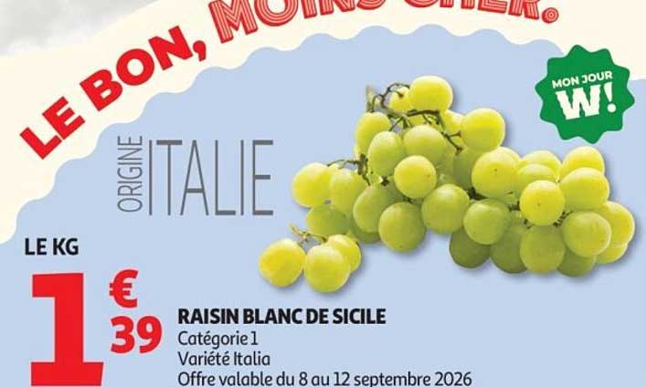 RAISIN BLANC DE SICILE