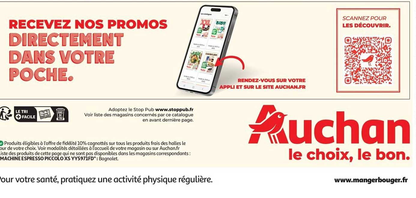 RECEVEZ NOS PROMOS DIRECTEMENT DANS VOTRE POCHE.