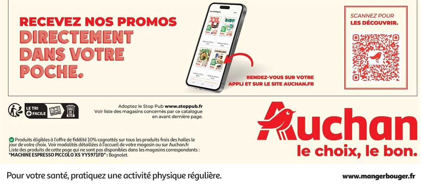RECEVEZ NOS PROMOS DIRECTEMENT DANS VOTRE POCHE.