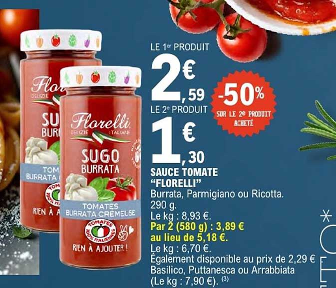 SAUCE TOMATE “FLORELLI”