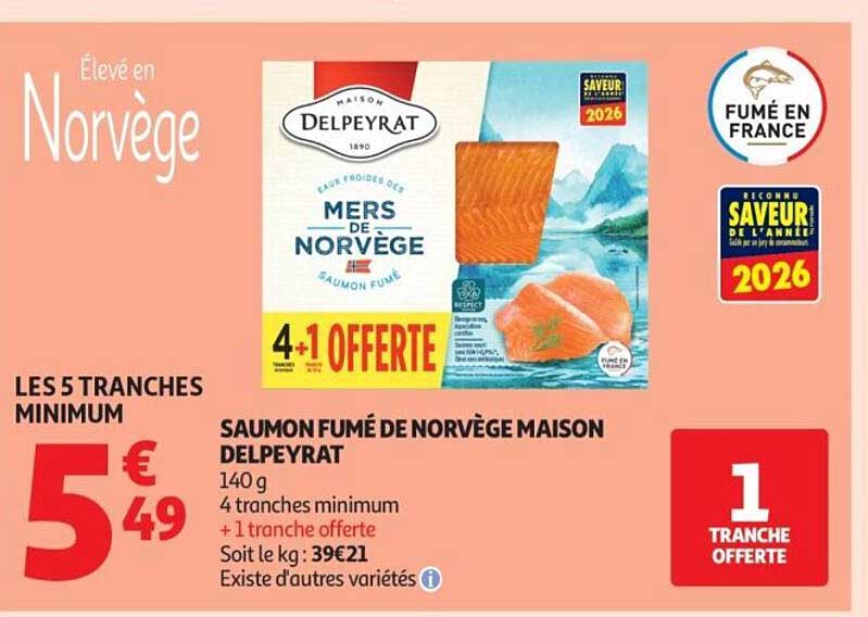 SAUMON FUMÉ DE NORVÈGE MAISON DELPEYRAT