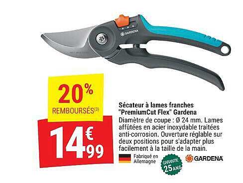 Sécateur à lames franches "PremiumCut Flex" Gardena