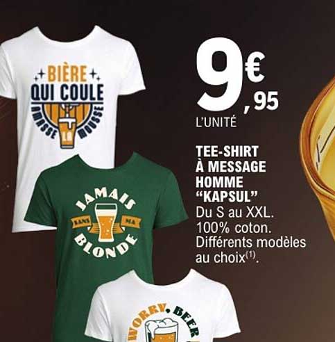 TEE-SHIRT À MESSAGE HOMME “KAPSUL”