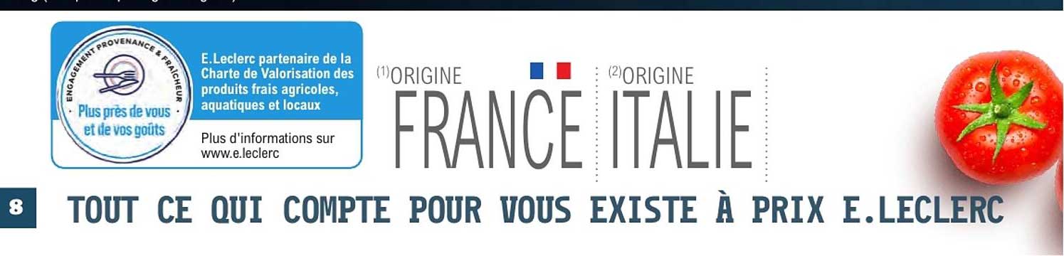 TOUT CE QUI COMPTE POUR VOUS EXISTE À PRIX E.LECLERC