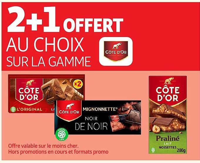 2+1 OFFERT AU CHOIX SUR LA GAMME