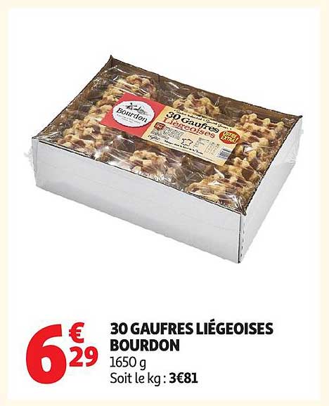 30 GAUFRES LIÉGEOISES BOURDON