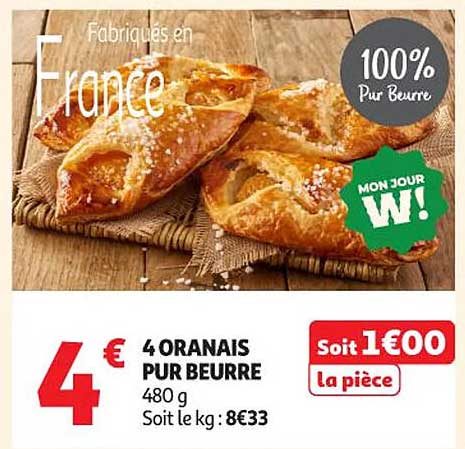 4 Oranais Pur Beurre