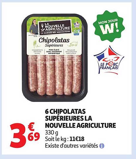 6 CHIPOLATAS SUPÉRIEURES LA NOUVELLE AGRICULTURE