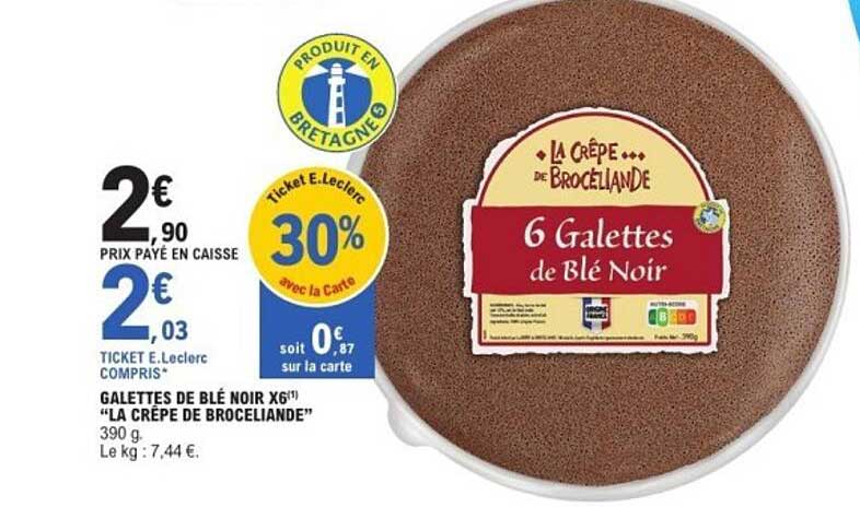 6 Galettes de Blé Noir X6