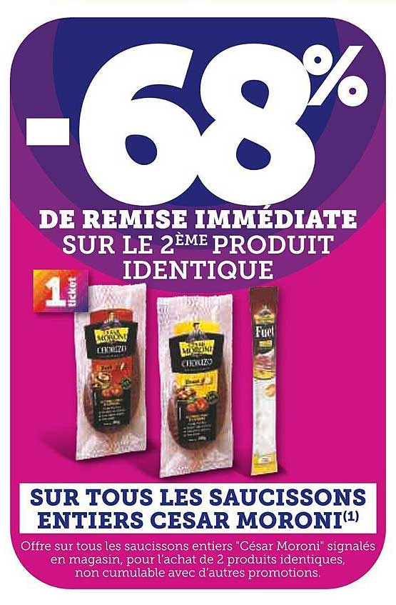 -68% DE REMISE IMMEDIATE SUR LE 2ème PRODUIT IDENTIQUE